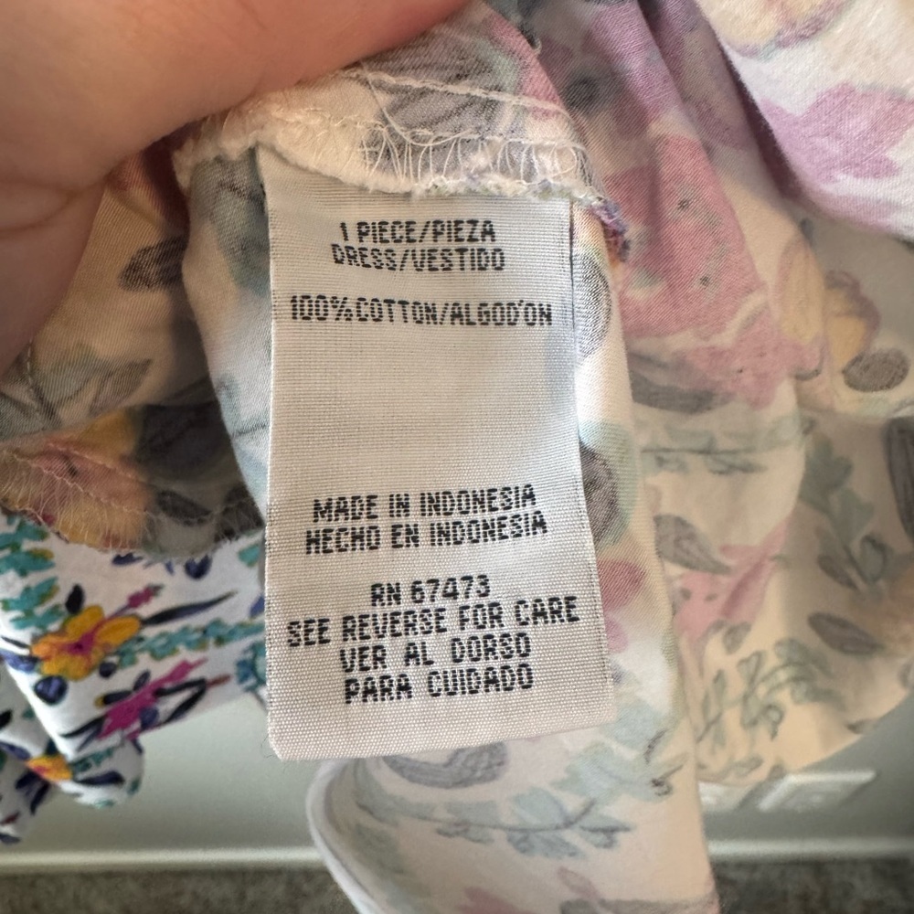 J. Taylor Floral 100% Cotton Dress - Picture 4 of 6
